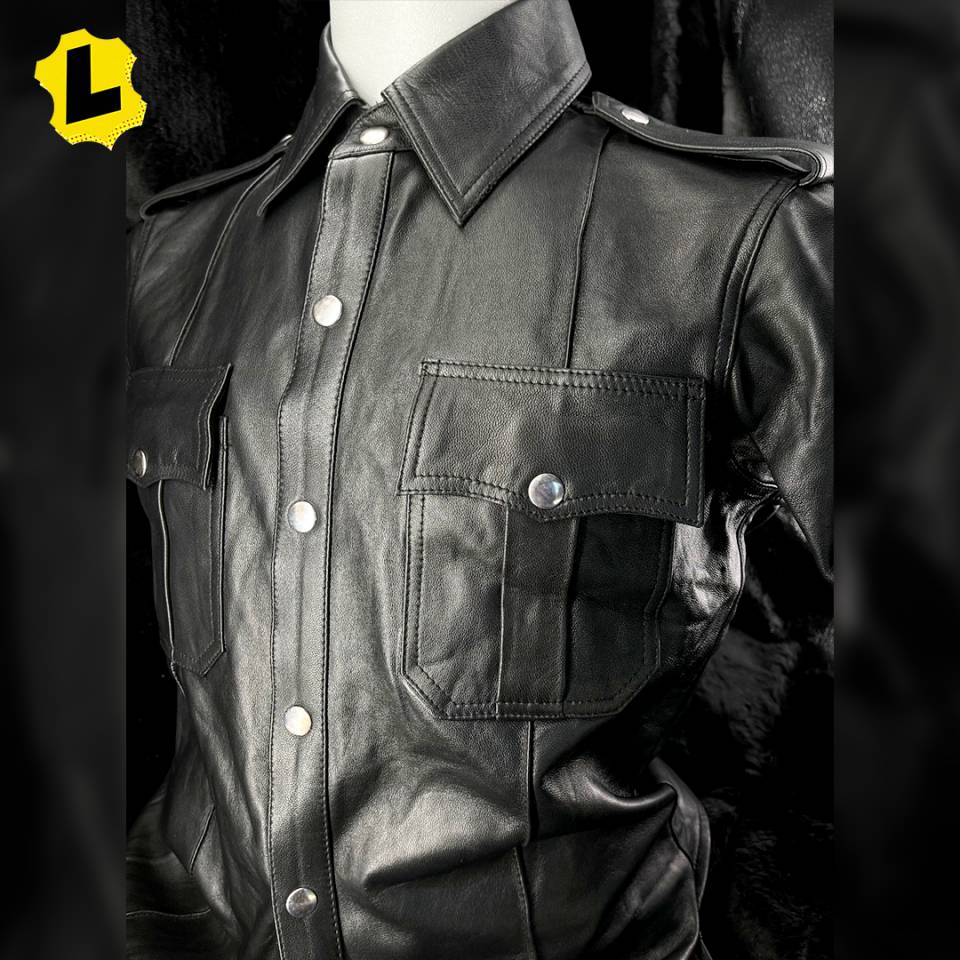Solid Leather Shirt